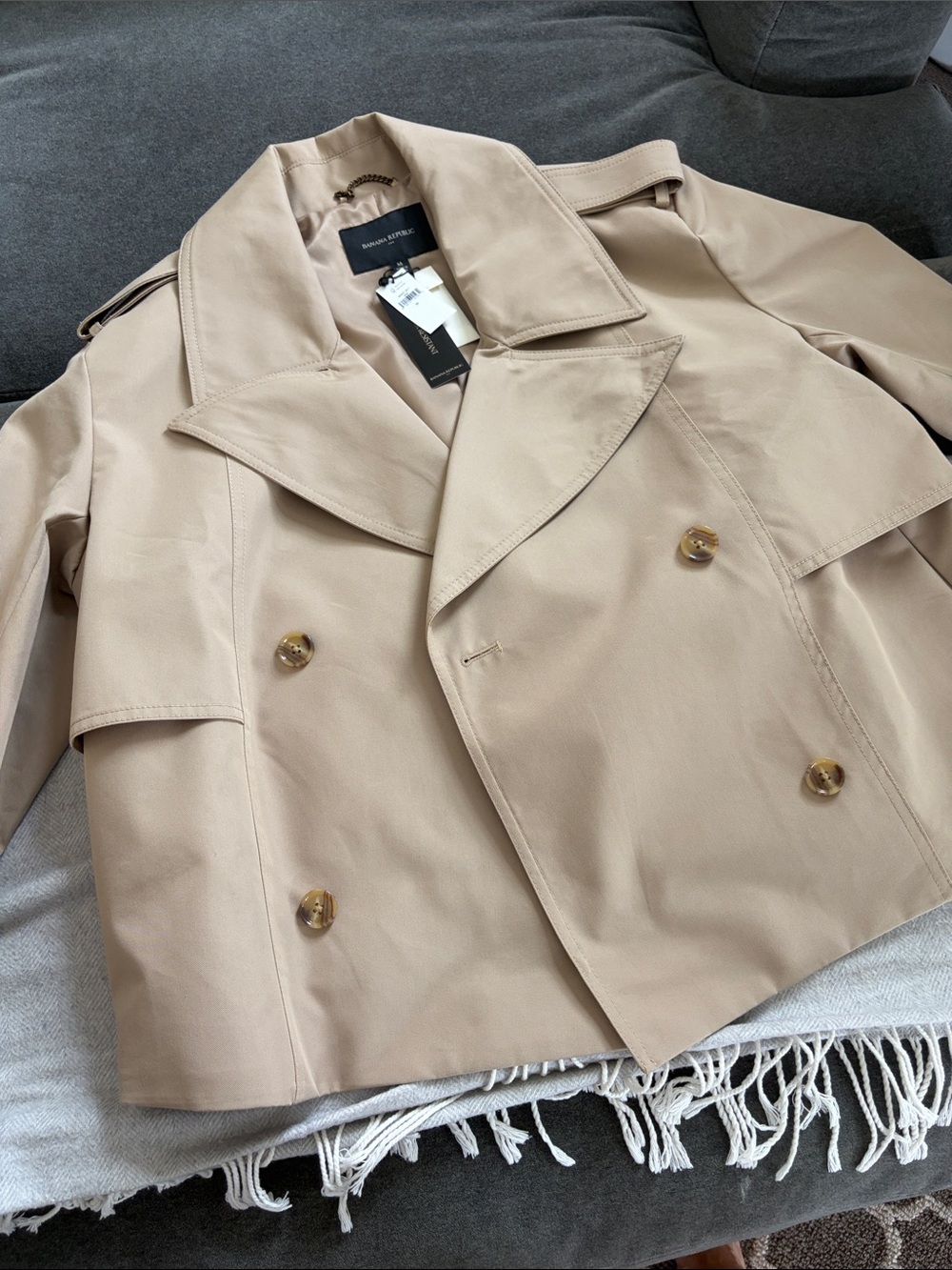 Banana Republic Beige Trench Coat
